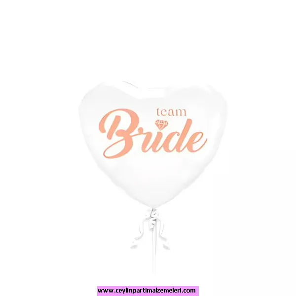 Bride Kalp Folyo Balon